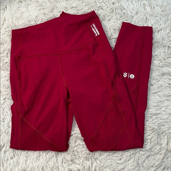 Lululemon Stronger as One Tight 25" *lululemon X Barrys Ruby Red - Picture 2 of 6